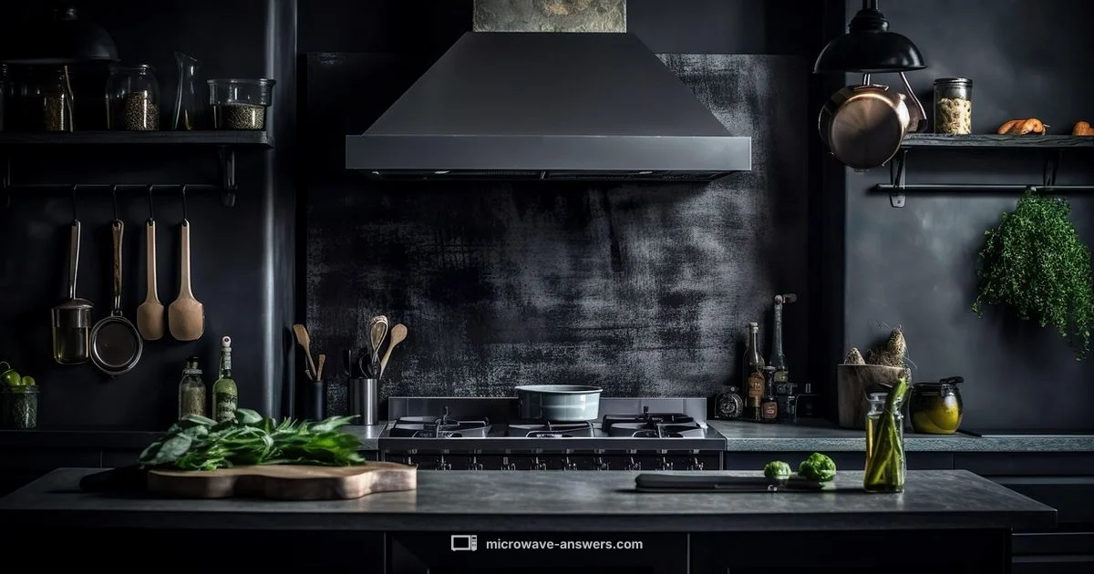 Sleek Black Finish - Microwave Answers