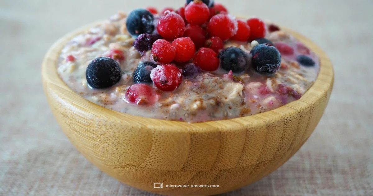 Microwave Porridge - Microwave Answers