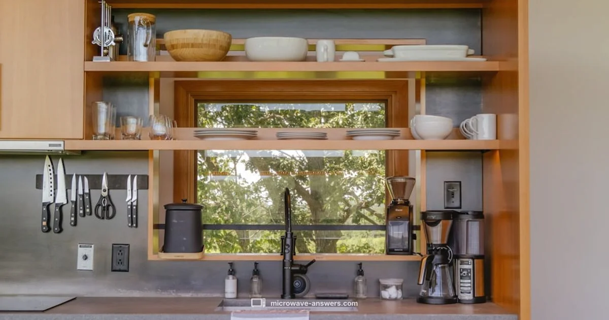 Countertop Shelf Setup - Microwave Answers