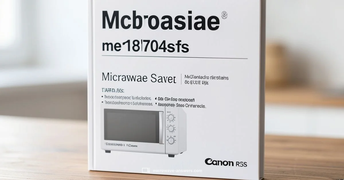 Me18h704sfs Definition - Microwave Answers