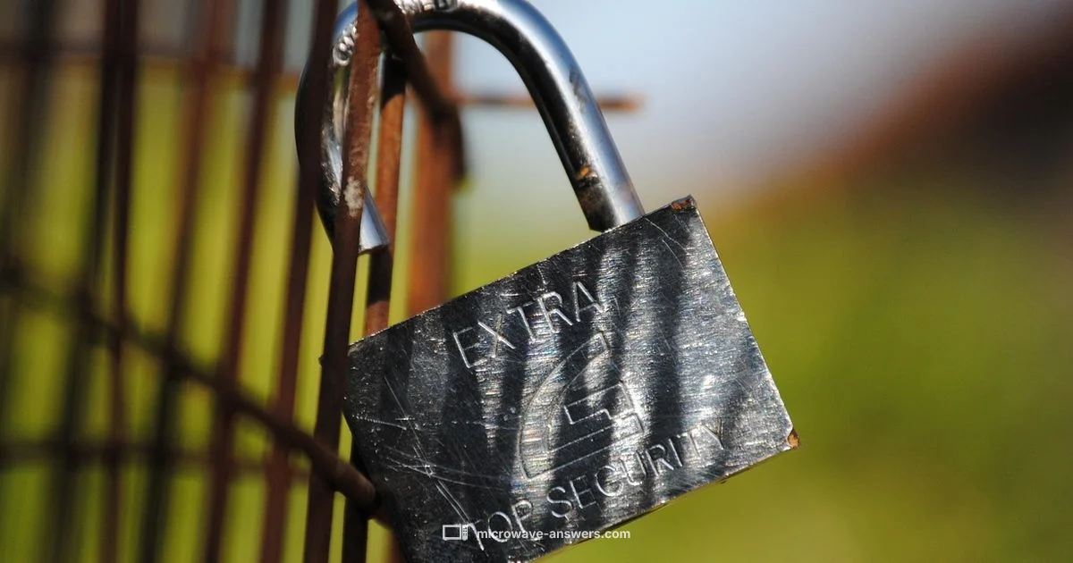 Lock Feature - Microwave Answers